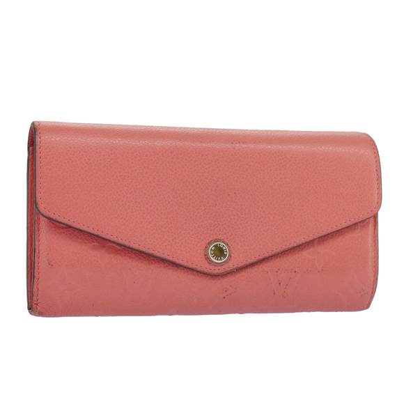 LOUIS VUITTON Handbags - LOUIS VUITTON Empreinte Portefeiulle Sarah Long Wallet Pink M61801 Auth am7135